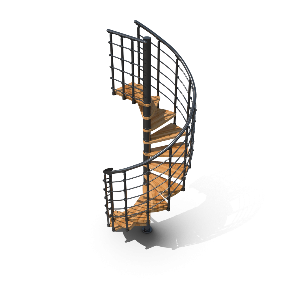 escaleras metalicas y madera